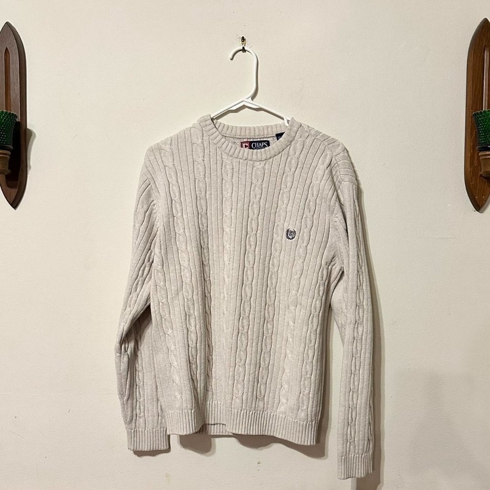 Chaps Cable Knit Sweater//Size M